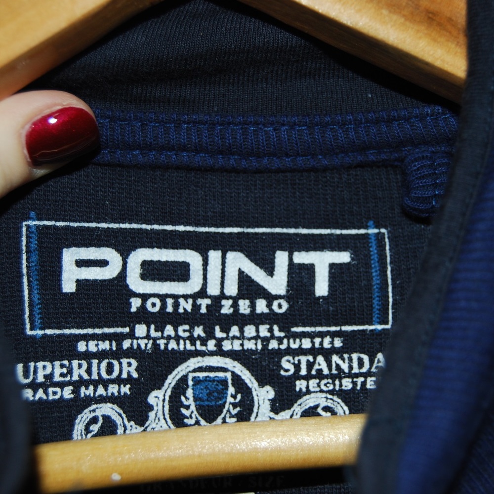 Mens Point Zero collared sweater - Picture 2 of 5